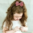 thumbnail image 5 of Yoyauz Glitter Bow Hair Clip - Shiny glitter sequined bow hair clip for girls, teens and ladies, 5 of 7