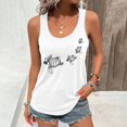 thumbnail image 2 of Casual Women's Tanks For Summer Fashionable Graphic Style Versatile Round Neck Design Comfortable And Washable Basic Tops For Everyday Wear, 2 of 4
