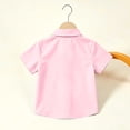 thumbnail image 7 of OGLCCG Boys Short Sleeve Dress Shirts Kids Summer School Uniform Shirts Solid Color Cotton Button Down Shirts 1-18 Years, 7 of 7