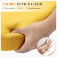 thumbnail image 5 of MAYEERTY Armless Office Desk Chair Height Adjustable, Mid Back Accent Chair, Yellow, 5 of 7