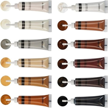 12 Colors Wood Repair Kit Wood Touch up Paint Furniture Scratch Restorer Filler for Any Wood Furniture Wood Stain Scratches Cover Floor ,Table, Cabinet, Door, Veneer, Walnut