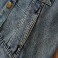 thumbnail image 5 of oqasdz Girls Jackets Boys Cross Border Children Spring Fall Long Sleeve Denim Hooded Coat Patchwork Casual Top Jacket Outwear Size 4 Y-5 Y, 5 of 7