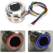 Fingerprint Scanner, Capacitive Fingerprint Module, Capacitive Fingerprint Identification Module, for Safety Box Access Control Assistance(R503/S-25mm diameter)