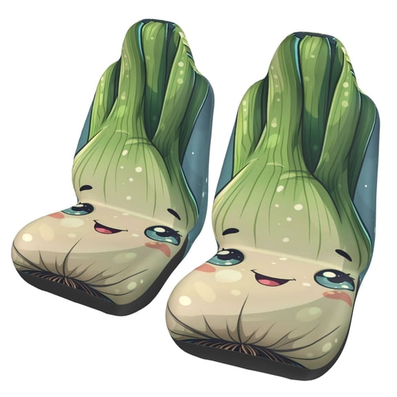 Vsdgher Adorable Kawaii Fennel Character Automotive Seat Covers for Cars Trucks and SUVs – Car Seat Covers for Truck Seat Protectors Set of 2
