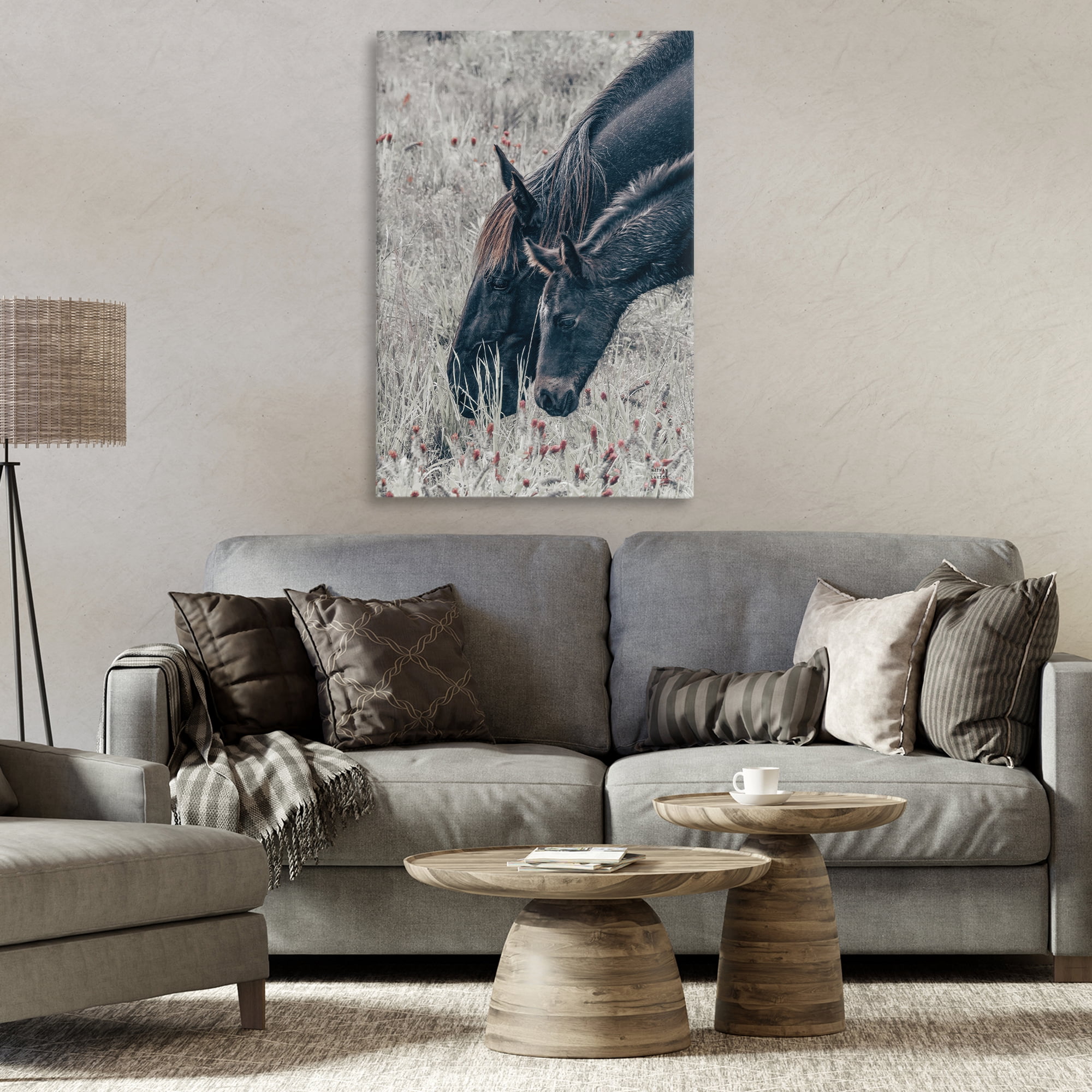 Stupell Industries New Graze Horses in Meadow Canvas Wall Art, design by Nathan Larson