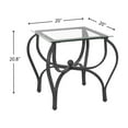 thumbnail image 3 of JRHRXXY 3-Piece Tempered Glass Coffee Table Set,for Living Room,Home, 3 of 9
