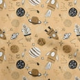 thumbnail image 1 of oneOone Polyester Spandex Tan Fabric Galaxy Craft Projects Decor Fabric Printed By The Yard 56 Inch Wide, 1 of 4