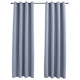 thumbnail image 6 of vidaXL Curtains 2 Pcs Roller Blackout Curtains Window Blinds with Rings Fabric, 6 of 19