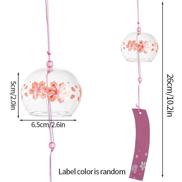 Glass Hanging Decoration Japanese Style Painted Wind Chime Hand Painted Home Decoration Creativity Valentine's Day Birthday Gift
