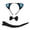 Black/Blue, variant on Petitebelle Cat Headband Bowtie Tail 3pc Costume (White/Pink, One Size)