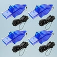 thumbnail image 6 of GARVALON 4Set Dark Blue ABS Whistle for Referee with Lanyard for Loud Sound, 6 of 8