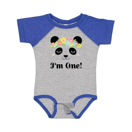 

Inktastic First Birthday Panda 1 Year Old Girl Gift Baby Girl Bodysuit