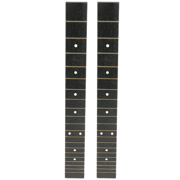 YSNOOWE Guitar Fretboard Abs Black 2Pcs 18.3x2.2in