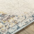 thumbnail image 5 of Livabliss Area Rugs for Living Room, 7ft Round Ankara Traditional Ice Blue Round Rug, Bedroom Dining Room Home Decor Stain Resistant Carpet (6'7" x 6'7"), 5 of 8