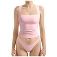 thumbnail image 1 of Débardeur Aguichant à Encolure Carrée pour Femmes Été Sortie Chemise Basique, 1 of 5