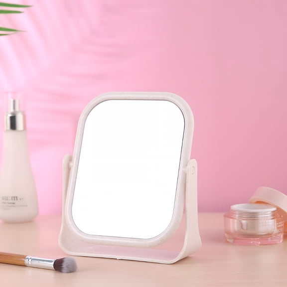 ACDANC Vanity Makeup Mirror, 7 Inch 360 Degree Swivel Mirror with Stand, Portable Table Desk Countertop Mirror for Bathroom Shaving Make Up, Household Supplies