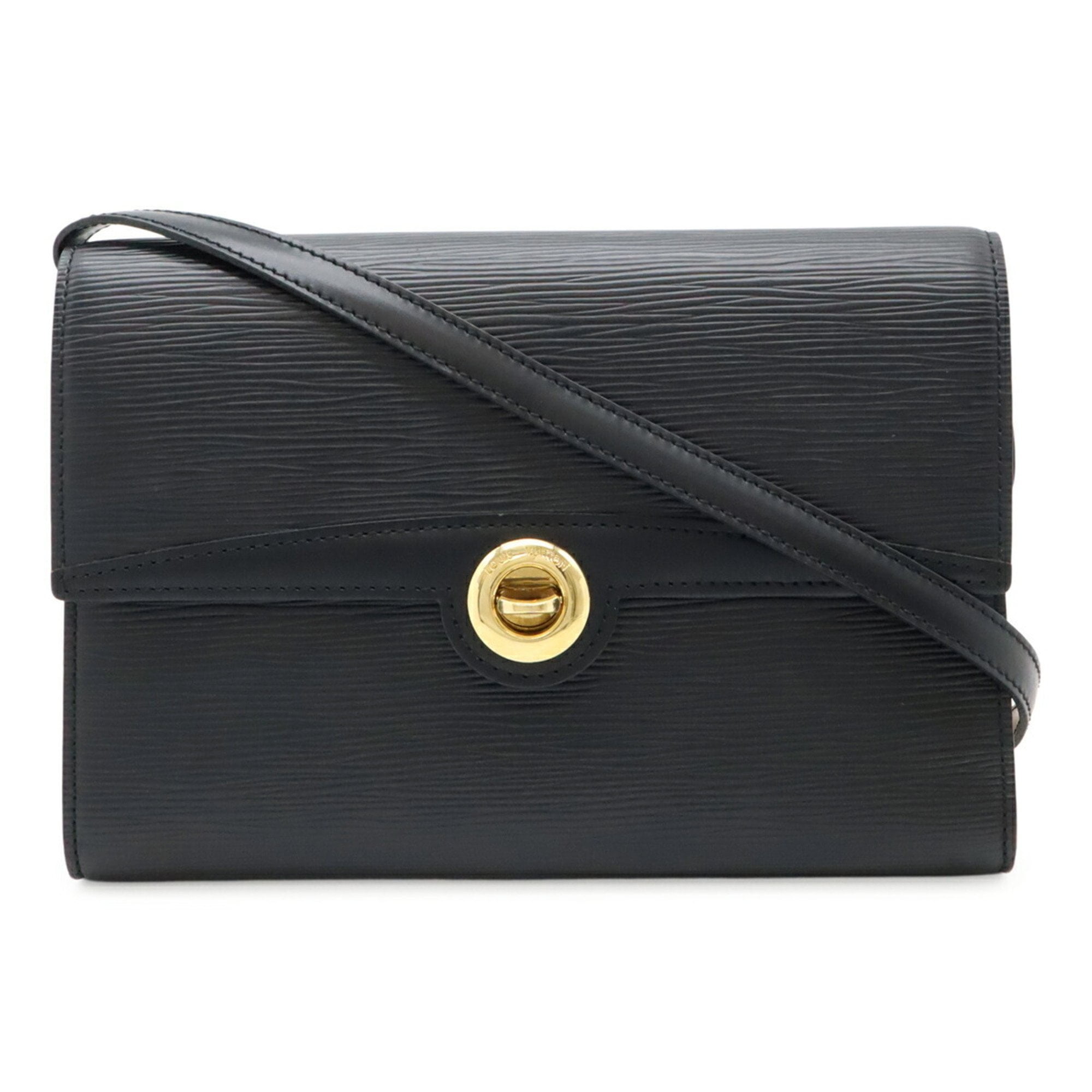 Pre-Owned LOUIS VUITTON Epi Arches Shoulder Bag/Pochette/Clutch Bag in Noir Black... (Good)