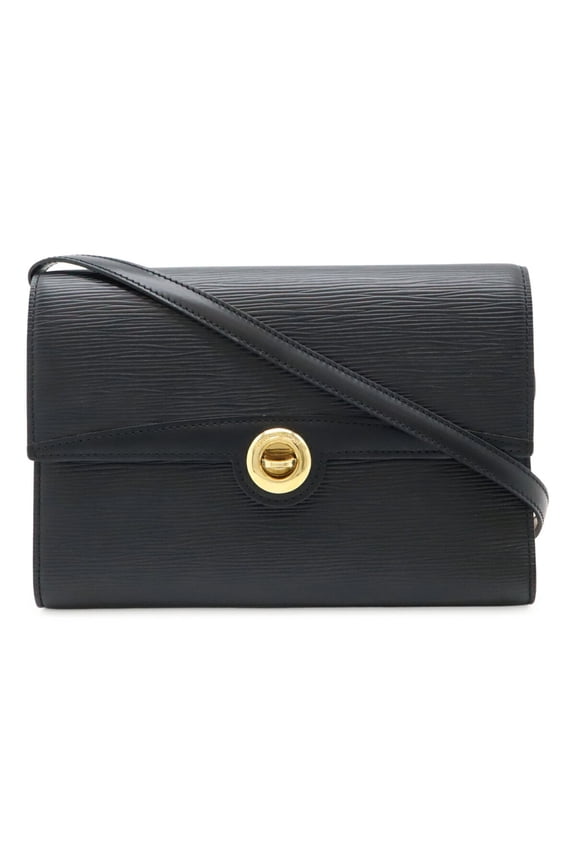Pre-Owned LOUIS VUITTON Epi Arches Shoulder Bag/Pochette/Clutch Bag in Noir Black (M52572)