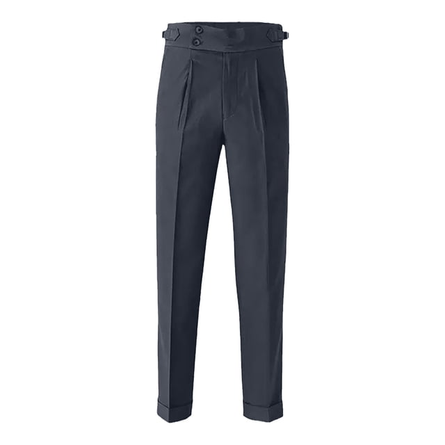 toraway Harem Pants Men With Pockets Slim Fit Small Foot High Waist Business Solid Color Straight Leg Suit Pants 32