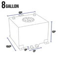 thumbnail image 2 of DNA MOTORING ALU-FT-T3-RD Aluminum 8-Gallon Fuel Cell Gas Tank, 2 of 5