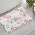 thumbnail image 2 of Pioneer Flower Floral Print Pattern Bathroom Rugs Mat, Non Slip Microfiber Bathroom Rug with Rubber Backing, Soft Mats for Bathroom Floor Tub Shower, 17"x27", 2 of 5