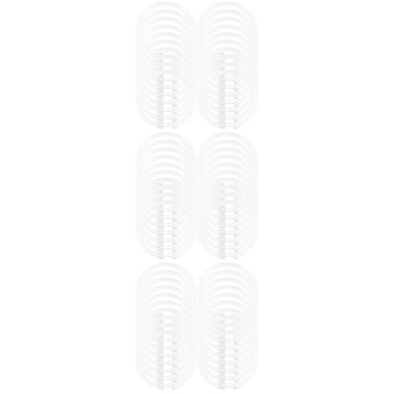 60 pcs Replacement Curtain Hanging Rings Acrylic Curtain Rings Shower Rings