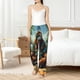 thumbnail image 4 of Balery Forest Meditating Gorilla Pantalones de pijama para mujer, pijamas ultraligeros, pantalones de estar por casa-Medium, 4 of 6