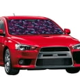 thumbnail image 2 of Disketp Windshield Sun Shade, Car Sun Shade For Front Window Purple Butterfly Sunshades Sun Visor Protector Blocks Uv Rays Foldable, 2 of 9