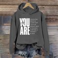 thumbnail image 2 of Tiweut You Are Enough Hoodie, You Are Enough Hoodie Men, You Are Enough Hoodie Women, You Are Enough Hoodies,Grey,S, 2 of 4