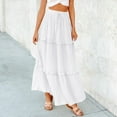 thumbnail image 5 of Elegant Women's Summer Skirts High Waist Flared A-Line Midi Skirts for Weddings Parties and Formal Events, 5 of 5