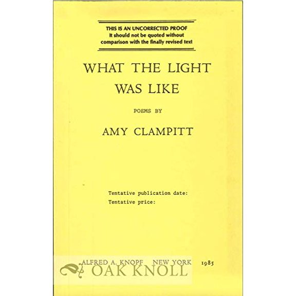 Pre-Owned What the Light Was Like (Paperback) 0394729374 9780394729374