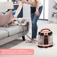 thumbnail image 3 of Slevoo Portable Carpet Cleaner, Upholstery Cleaner with 11Kpa Strong Suction & New 450W Powerful Motor, Carpet Cleaner Machine for Pet Accident, Rugs, Carpet and Upholstery, Red, 3 of 7