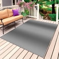 thumbnail image 4 of Outdoor Rug 3x5 ft Ombre Gray Outdoor Large Area Rug Non Slip Rubber Gradient Color Front Door Mat RV Rug Camping Carpet Patio Outdoor Rugs for Backyard Balcony Deck Porch Indoor, 4 of 9