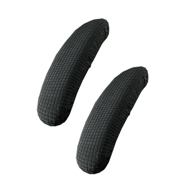 Injueey 2 fundas de silla elegantes y fáciles de instalar para silla de oficina, impermeables y respetuosas con la piel, respetuosas con el Decoración del hogar negro