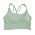 thumbnail image 5 of GILIGEGE Women 2 Piece Activewear Sports Set Short Sleeve Zip T Shirt Crop Zip Up Slim Fit Jacket High Waist Stretch Tight Short Jogging Gym Gymnastics Training Yoga Workout Outfit Green XL, 5 of 7