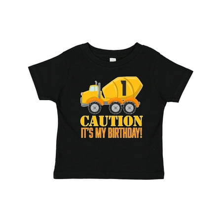 

Inktastic 1st Birthday Construction Truck Cement Mixer -one Year Old Gift Baby Boy or Baby Girl T-Shirt
