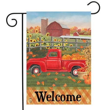 Briarwood Lane Fall Farm Welcome Garden Flag