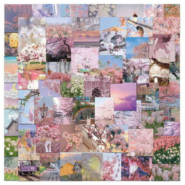Paquete de pegatinas Spring Aesthetic Landscape, 65 piezas