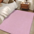 thumbnail image 4 of 3'x5' Area Rugs, Pink Burlap Texture Indoor Outdoor Area Rug for Living Room Bedroom, Farmhouse Vintage Pink Washable Bathroom Rugs Kitchen Floor Carpet Mats Home Decor Aesthetic, 4 of 8