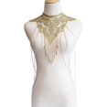 thumbnail image 2 of Gold Fine Chain Flower Lace Bikini Body Chain Necklace Jewelry for Women, 2 of 5