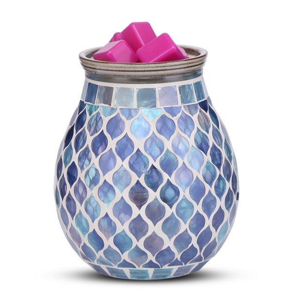 Kobodon Mosaic Glass Wax melt Warmer, for Wax Melts Burner for Gift
