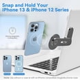 thumbnail image 4 of Magnetic Laptop Stand, Adjustable Phone Screen Side Stand for iPhone 14 Pro Max/iPhone 13/ iPhone 12, Foldable Laptop Extender, Black, 4 of 5