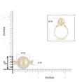 thumbnail image 4 of ANGARA Golden South Sea Cultured Pearl and Diamond Halo Ring in 14K Yellow Gold for Women | June Birthstone, Birthday, Anniversary, Jewelry Gift for Women | Pearl Ring, 4 of 8