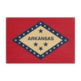 thumbnail image 1 of Arkansas State Flag, Letterpress Birch Wood Wall Sign (6x9 Rustic Home Decor, Ready to Hang Art), 1 of 3