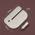 thumbnail image 2 of 2pcs Stainless Steel Leather Pulling Board Practical Cutting Ruler Tool Leather Cut Pricking Iron Auxiliary Accessories, 2 of 7