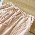 thumbnail image 4 of Women's Winter Flannel Sleep Pants Lined Thermal Pants For Home Comfort Soft Warm Cozy Long Pants With Drawstring, 4 of 7