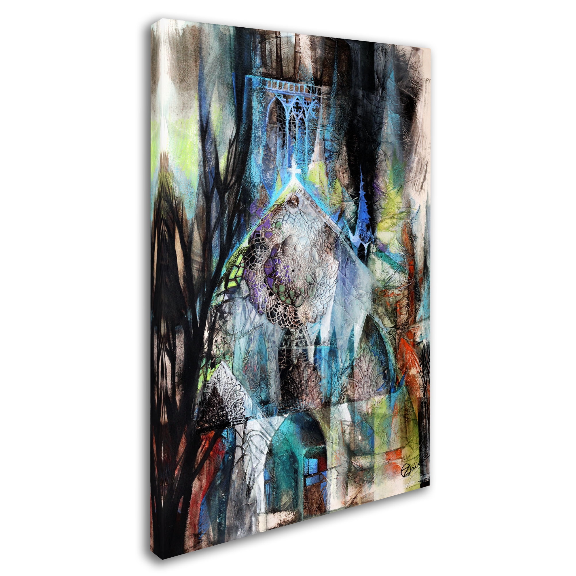 Trademark Fine Art 'Church' Canvas Art by Oxana Ziaka