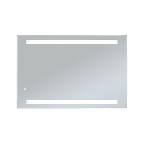 Warmlyyours Mr-3624D-Ing 24" W X 36" H Rectangular Frameless Bathroom Wall Mirror - Glass