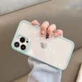 thumbnail image 5 of Compatible with iPhone Case,Luxury Colored Border Frame Edge Clear Soft Shockproof Cover Women Girls Phone Case (White,iPhone 11), 5 of 6