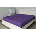 thumbnail image 4 of 5 Piece Sheet has Zipper Sheet Set, Full Size 10 Inch Deep Pocket, 800 TC, Solid Purple Color., 4 of 9